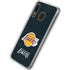 NBA Los Angeles Lakers Black Primary Logo Galaxy A20 Clear Case